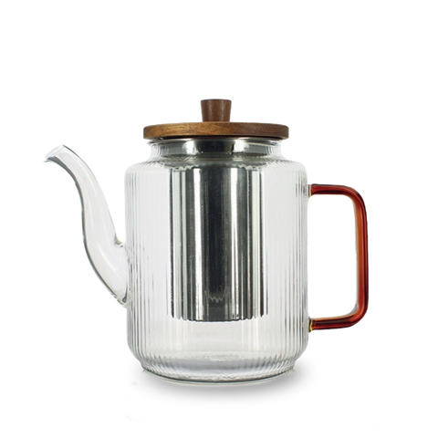 Théière en verre KARL 1.20L orange graphite