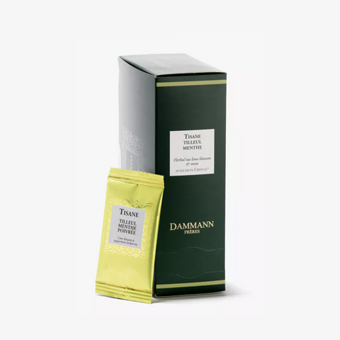 Tilleul Menthe poivrée - Infusion 24 sachets suremballés